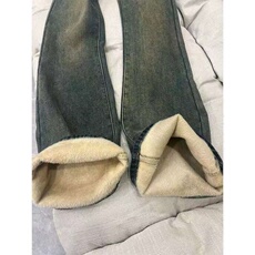 1506A/GY579-10/P47时尚百搭显瘦高级感牛仔裤女微喇裤，男装牛仔裤，星座1506A