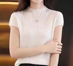 半高领飞机袖图片