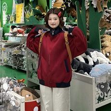 抖音得物高品质26春装美式高街重磅结构拼接织带立领卫衣外套CM42，女装短外套，电商A486