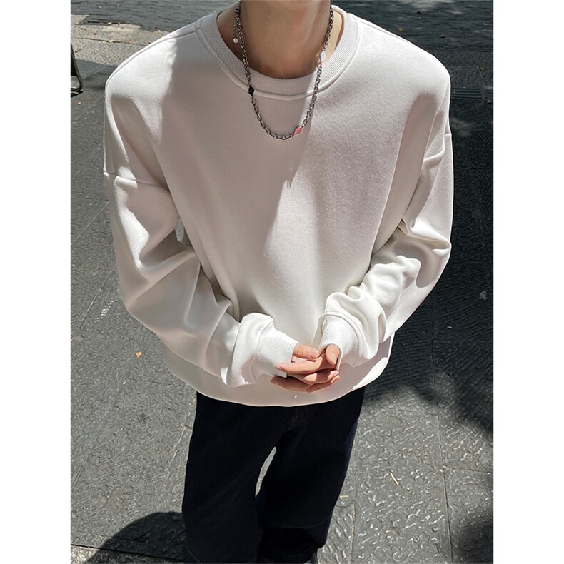 秋冬新款纯色圆领可二开卫衣休闲百搭洋气XZ302B-1-VE8888-P20,男装卫衣,星座302B-1