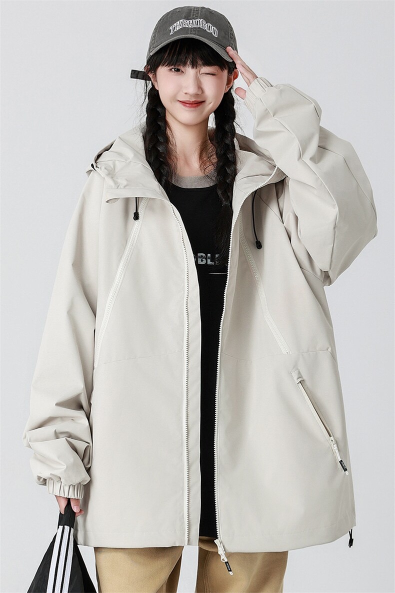 Cityboy情侣时尚连帽冲锋衣外套夹克团体班服,男装夹克,星座301D-5(原星座1415）
