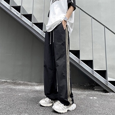 2024夏季轻薄条纹休闲裤男潮牌百搭宽松阔腿工装裤现货K7958-P36，男装休闲裤，星座512-3