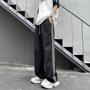 2024夏季轻薄条纹休闲裤男潮牌百搭宽松阔腿工装裤现货 K7958-P36图片