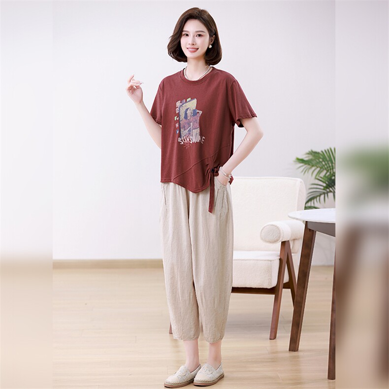 时尚休闲女装套装宽松显瘦两件套舒适百搭日常穿搭,女装套装/套裙,叶笙衣