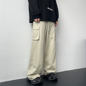 美式复古休闲多口袋工装裤男女6宽松直筒休闲裤XZ211-1-K2340-P60图片