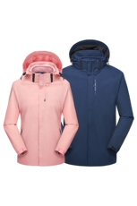 秋冬季保暖冲锋衣连帽外套男女款防风三合一户外服SZ6268-P120，男装夹克，星座1105-3