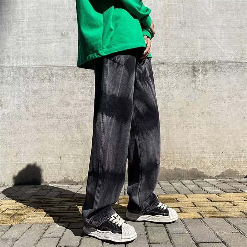 牛仔裤男秋季潮大码休闲裤子高街NK577P40,男装牛仔裤,星座1116-2