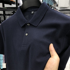 男士短袖T恤保罗polo衫2023夏季新款中年休闲男装半袖翻领体恤衫，男装Polo衫，电商B212（原钱塘6029）