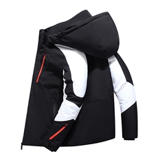 现货外贸侧飞图立领光板团体服班服宽松韩版情侣学生外套羽绒服，男装羽绒服，星座301D-5(原星座1415）