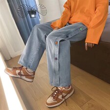 潮流春季牛仔裤男彩扣牛仔长裤A69P42，男装牛仔裤，星座1116-2