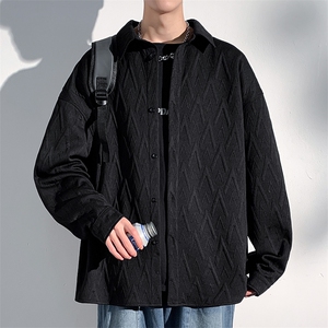 特批35无差价2024春季港风设计感休闲翻领外套男衬衣上衣C2509,女装短外套,电商A001-1