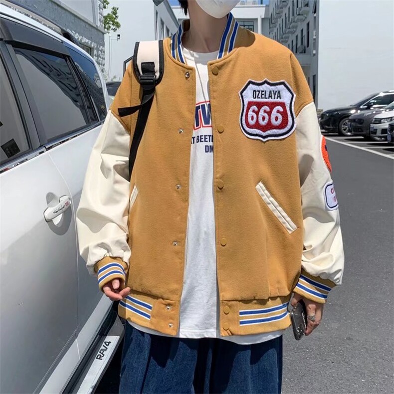 棒球服男秋ins潮牌休闲韩版潮流长袖J9056P38,男装夹克,星座1116-2