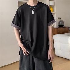 C524P43夏装男生休闲简单百搭短袖T男装上衣日系潮男，男装T恤，星座512-6