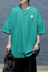 8XL-M 重磅！特大码T潮牌上衣男中性华夫格短袖T恤DX304P25控39图片