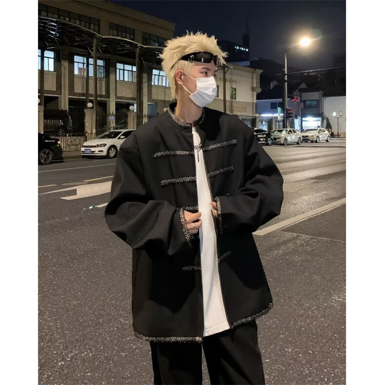 西装夹克男2024新款秋季工装潮牌水洗8508-P65,男装夹克,星座1109-3