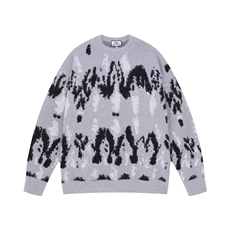 M509-P622025秋冬新款扎染针织衫情侣加厚宽松情侣休闲百搭，男装针织衫/毛衣，电商B323A