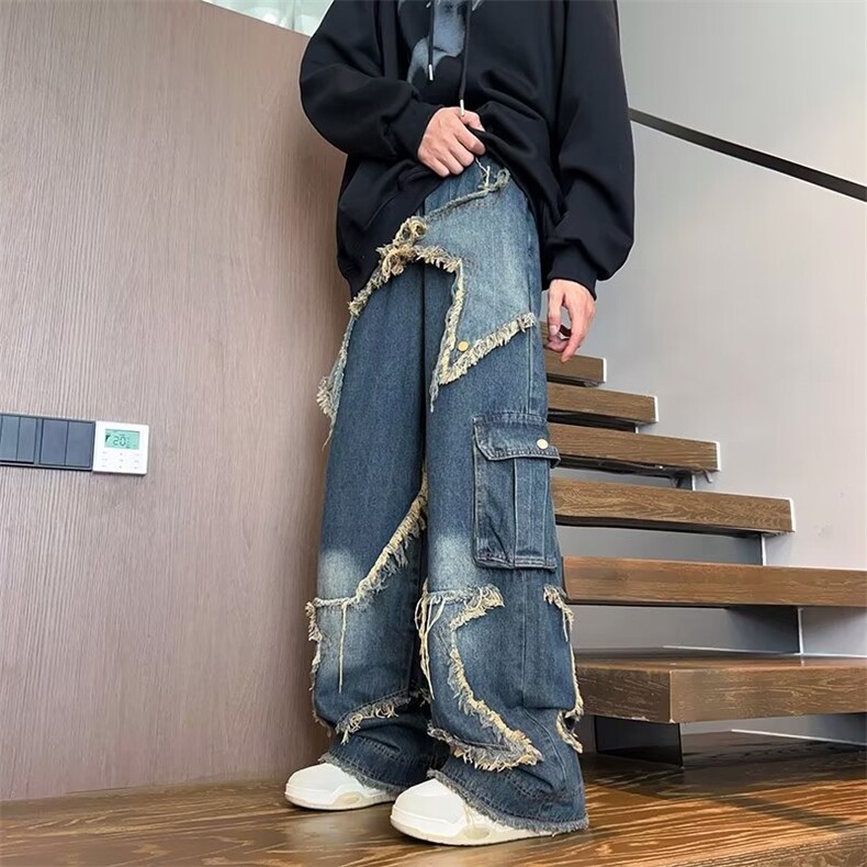 美式牛仔裤男款秋季长裤潮N3351P68,男装牛仔裤,星座1116-2
