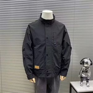 潮牌男士立领外套春秋新款潮流休闲简约工装夹克JK255-P54图片