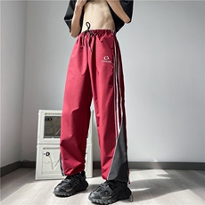 休闲裤男韩版潮流字母刺绣高街帅2026秋季新款ins束脚裤K3823-P40，男装休闲裤，星座412