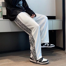 休闲裤男春秋季新款设计感小众运动裤韩版潮流宽松裤子2638-p35，女装休闲裤，星座1008-1