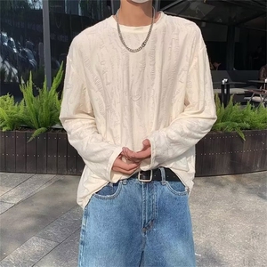 薄款卫衣女春秋季2025新款盐系外套宽松慵懒风学生长袖圆领上衣潮图片