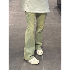 【有货】黄泥色517弯刀牛仔裤男修身直筒vibe微喇裤9062LL-特P45，男装牛仔裤，星座1007（原301D）