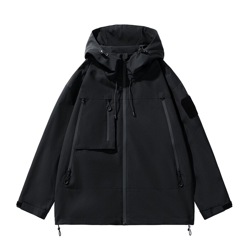 中性风工装冲锋衣男高品纯色宽松夹克外套DSA157B-J91-P60,男装夹克,电商A157B