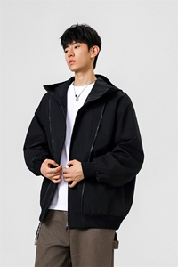 可二开拉链装饰解构大码M-5XL夹克男聚酯纤维JK78092P69控108图片