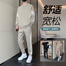 TH885-P70春季男生印花套装学生宽松卫衣青少年上衣大童裤子整套，男装休闲套装，星座507A（原星座306B-2）