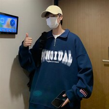 男秋季新款卫衣套头POLO卫衣拉链W45P30，男装卫衣，星座1116-2