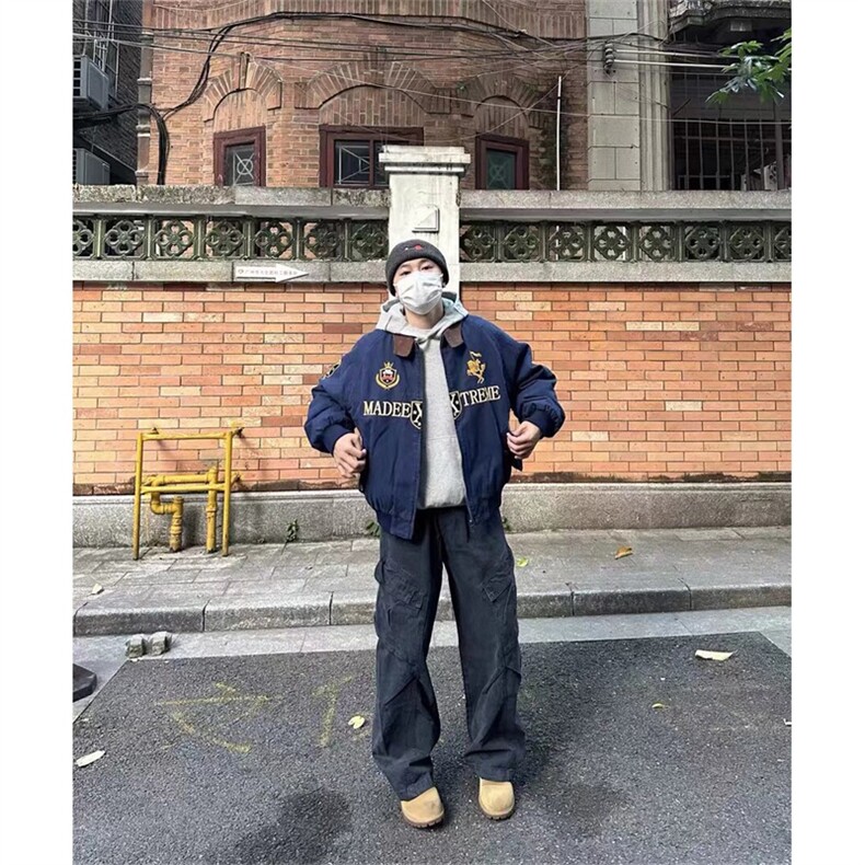 2025美式复古哈灵顿夹克秋做旧高级感夹棉工装外套男JK1170-P108,男装夹克,星座1103-3