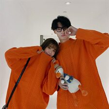 19秋冬装情侣毛衣宽松半高领毛衣针织衫港风毛衣桔色816B-MY60，男装针织衫/毛衣，星座716A-1（原星座815）