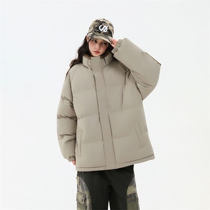 ！冬季条纹五防立领加绒加厚棉衣情侣撞色棉服外套MY7777-P68图片