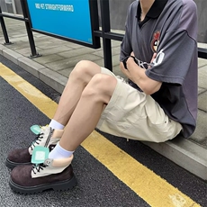 美式潮牌大口袋工装短裤男休闲设计感夏季速干薄款宽松大码五分裤，男装牛仔裤，星座506A