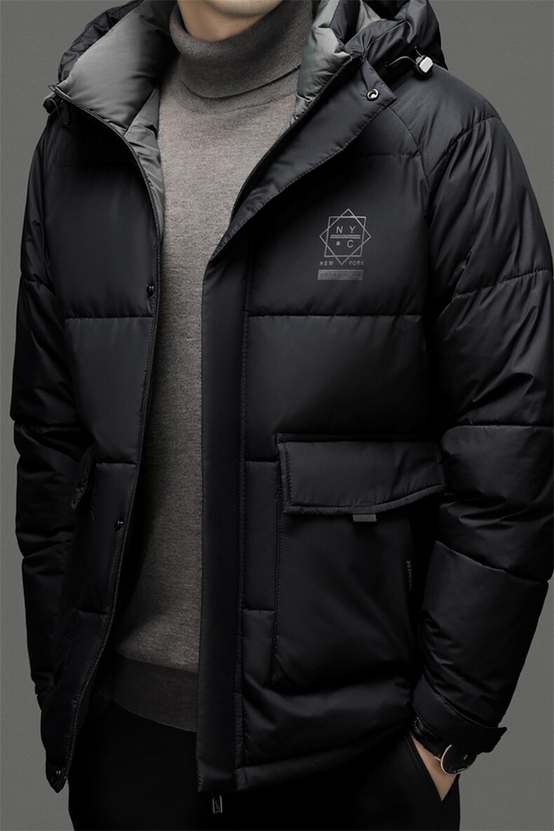 QL8801钱塘2020-2商务休闲冬季厚款有帽中年男士羽绒服P117,男装羽绒服,钱塘207-2