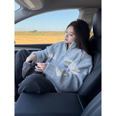 美式拉链慵懒软糯毛衣情侣韩版设计感小众针织衫潮LMY4766-P57，男装针织衫/毛衣，星座1008