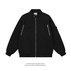抖音品质美式高街立领夹克拉链设计感棒球服外套914-4-478图片