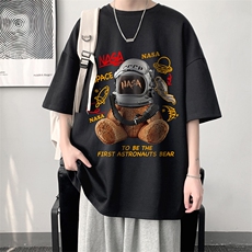 纯棉短袖t恤男大码半袖打底衫宽松体恤衫DX17281-P20大皂风，男装T恤，电商A040