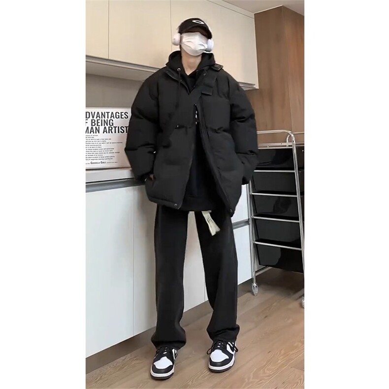 现货高品质美式高街冬季重磅三防加厚羽绒棉衣厚外套面包棉服图片