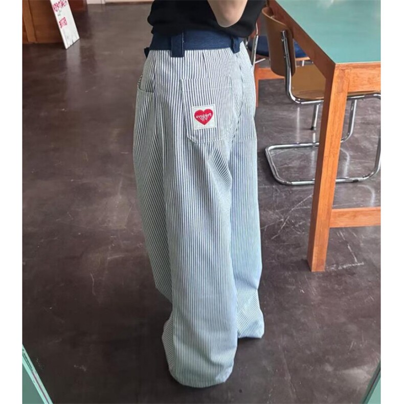 网图715-1-K25011-P4050%棉%50聚酯纤维刺绣水洗条纹休闲裤，男装休闲裤，星座715-1