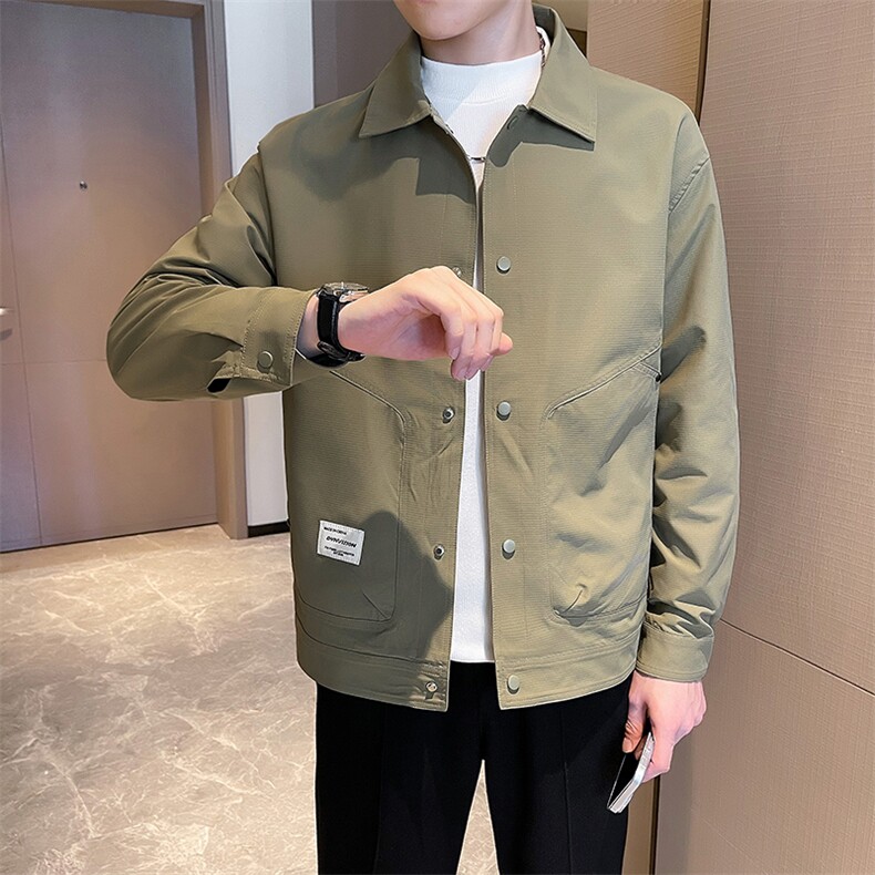 轻熟风~夹克上衣外套翻领简约款JK8467-P90,男装夹克,星座1012-1