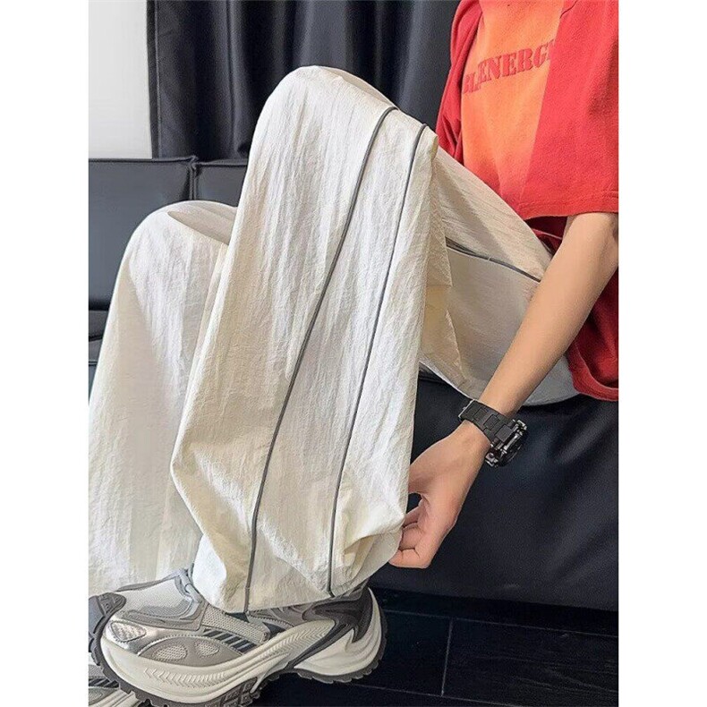 季薄款透气休闲宽松户外伞兵美式高街速干冲锋冰丝裤潮K430p38图片