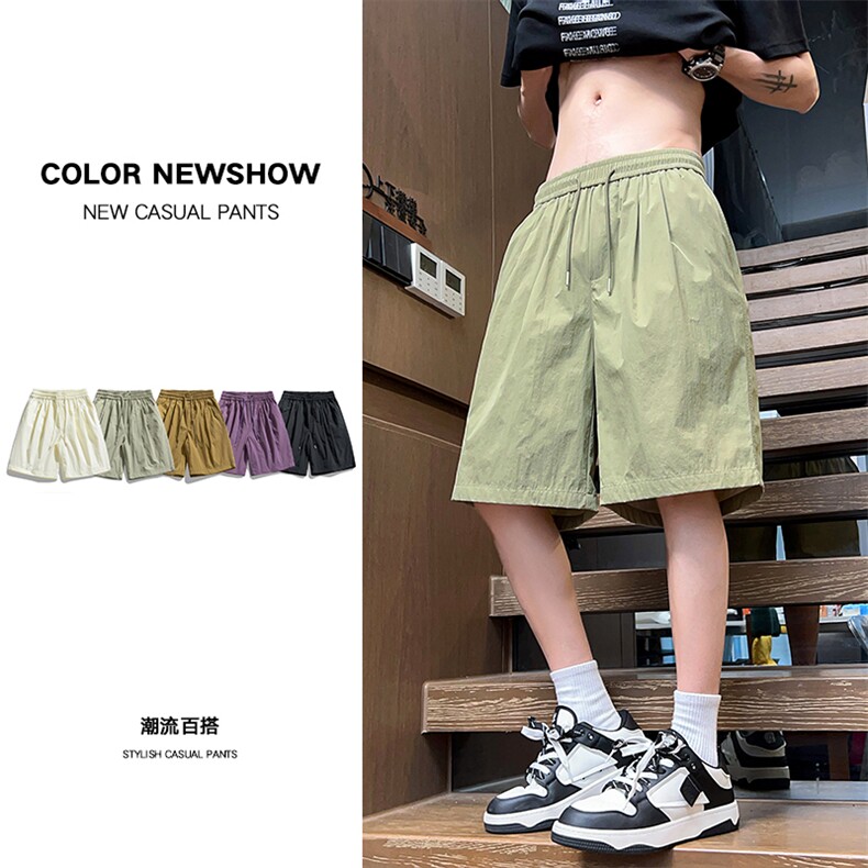现货 夏季工装短裤男ins潮牌休闲百搭潮流痞帅五分裤D02518-P35图片