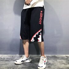 夏装新款短裤男士休闲宽松潮款七分裤运动裤中裤加肥大款，男装休闲裤，星座802