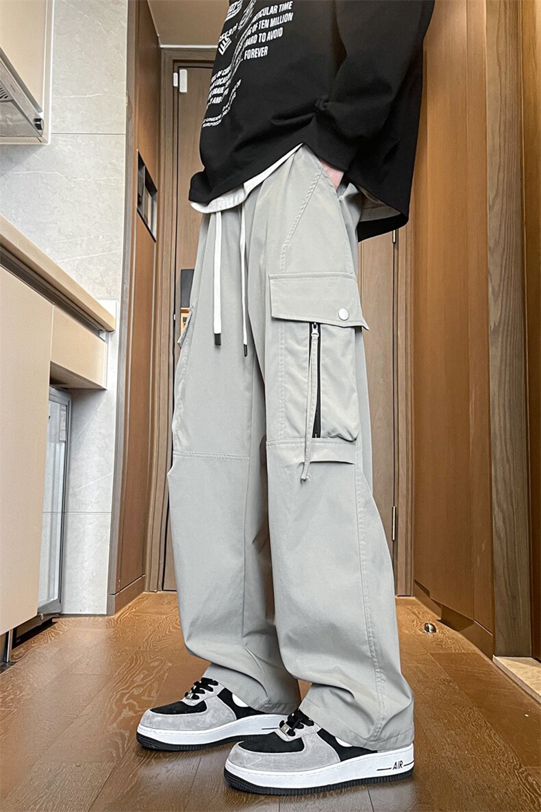 2025春季新款美式ins机能高街裤子冲锋直筒工装裤男882-P45,男装工装外套,电商C305A