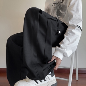 供抖音 现货主推秋冬港风休闲新款运动长裤X416B-1-KL936-P45限68图片