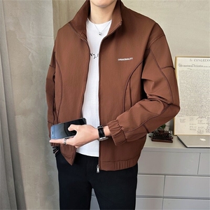 2025春季 店主风新款宽松休闲青年男士立领夹克外套男2501-P120图片