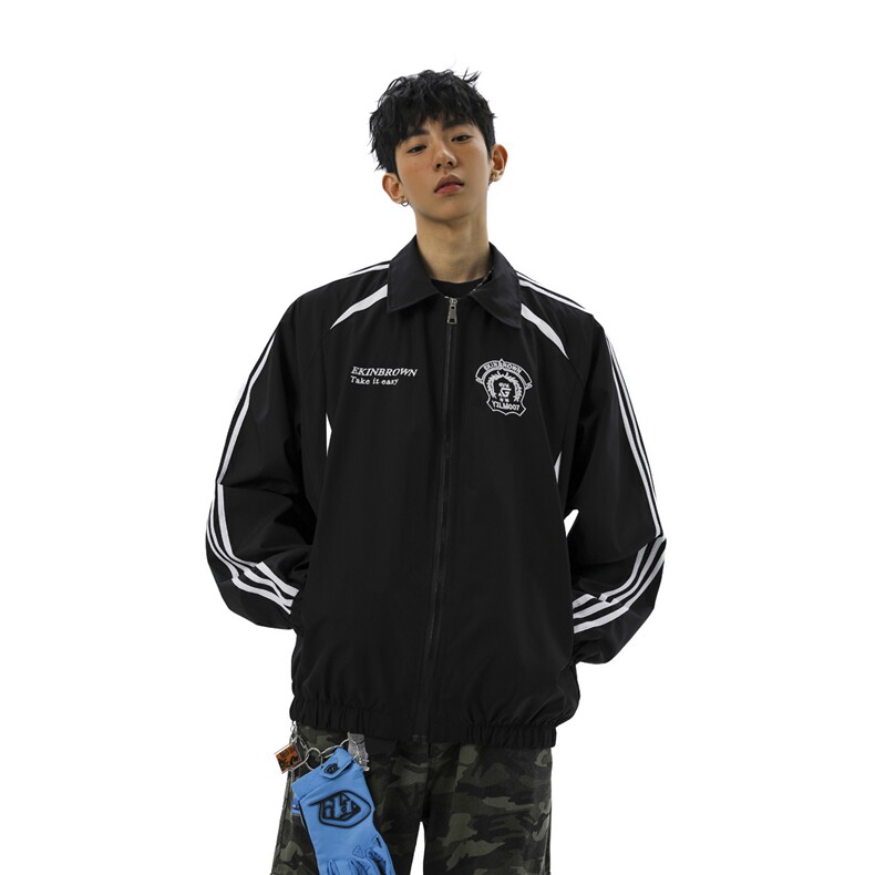 美式学院风刺绣设计大码M-5XL无影墙棒球服夹克男JK78073P79控128，男装夹克，星座227-7