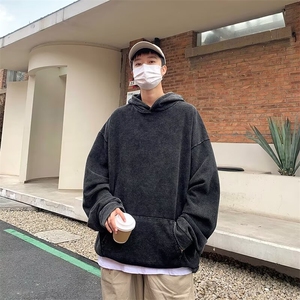 卫衣男春秋连帽美式oversize潮牌宽松运动长袖外套 WL50图片