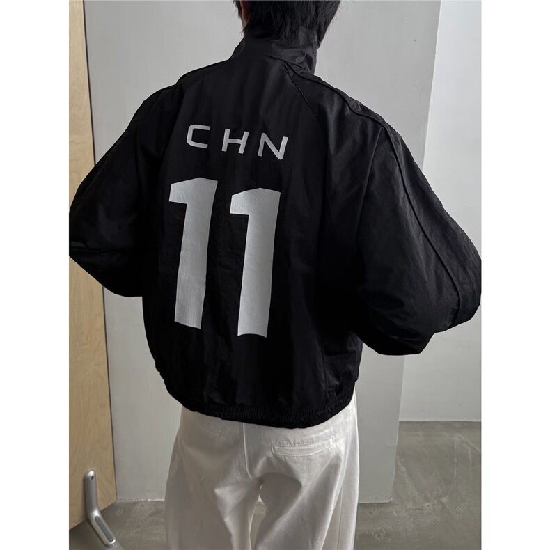 网图美式字母印花冲锋衣夹克街头潮流立领外套A025-ZY68317-P63,男装夹克,电商A025